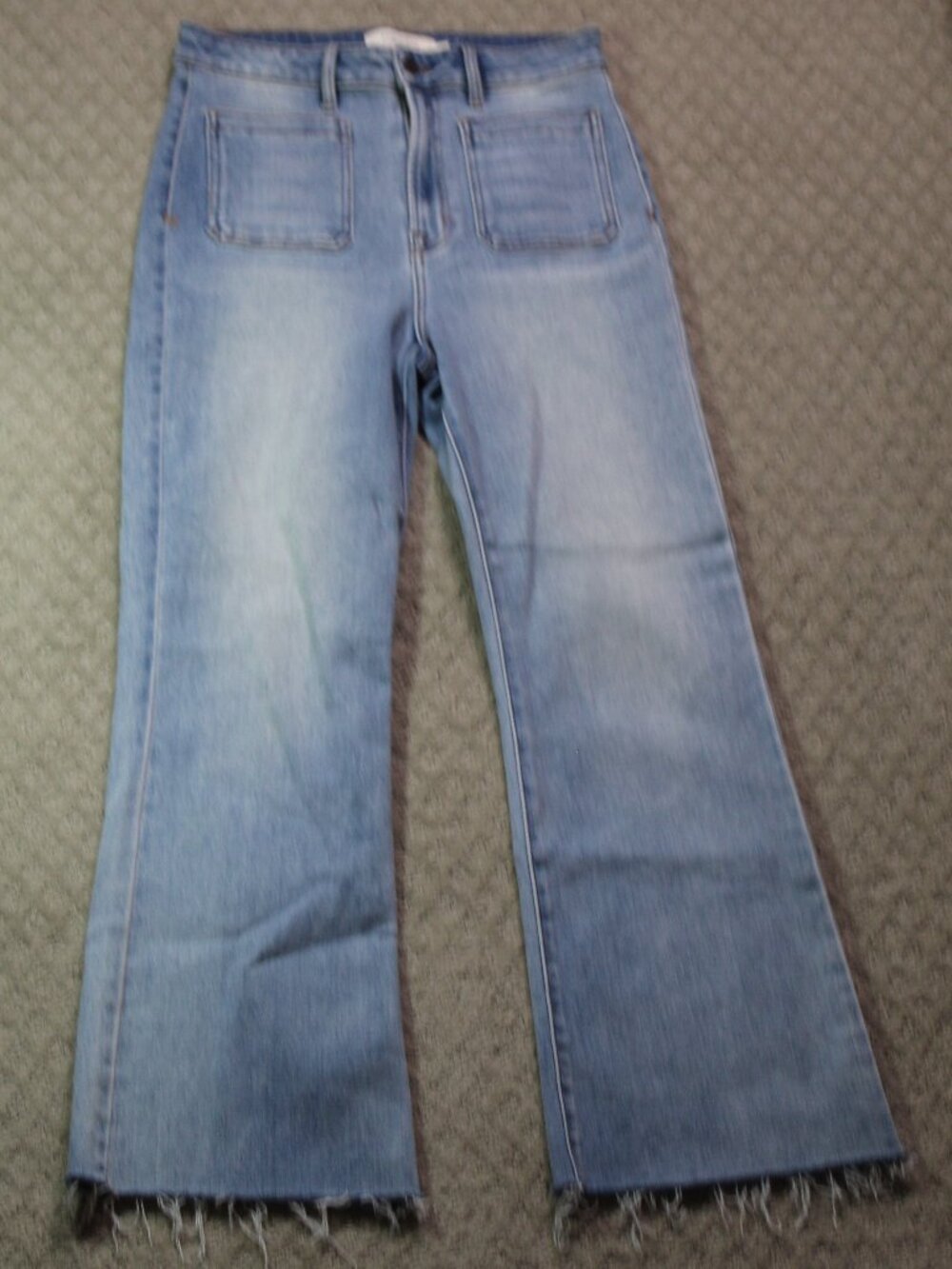 Hidden Los Angeles Jeans Wide Leg Light Wash Size 29 Boho Hippie Y2K Raw Hem